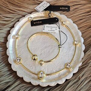 AQUA NECKLACE & BANGLE BRACELET SET !